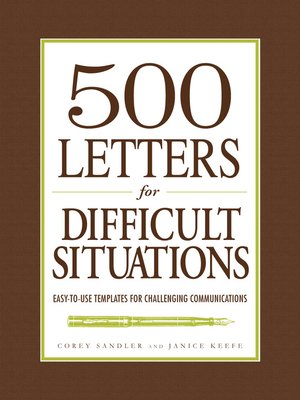 cover image of 500 Letters for Difficult Situations